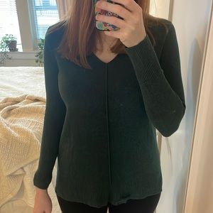 V neck tunic sweater